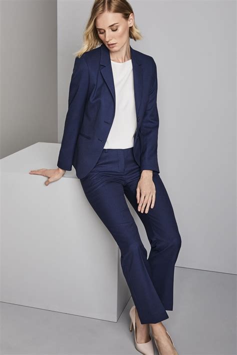 navy blue suits for ladies